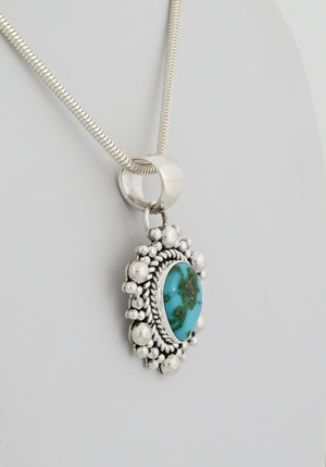 Pendant with Sonoran Gold Turquoise by Artie Yellowhorse