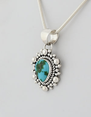 Pendant with Sonoran Gold Turquoise by Artie Yellowhorse