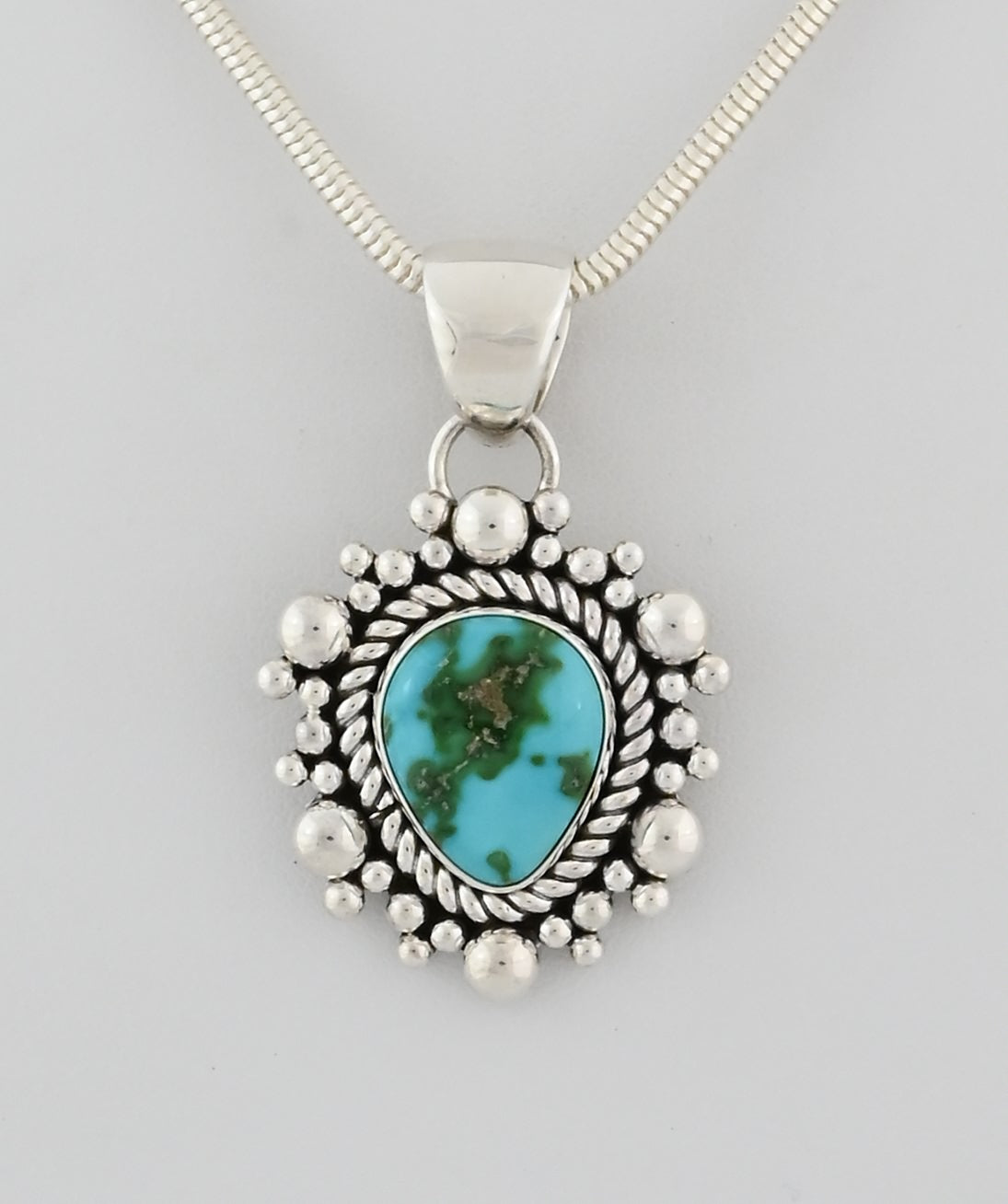 Pendant with Sonoran Gold Turquoise by Artie Yellowhorse