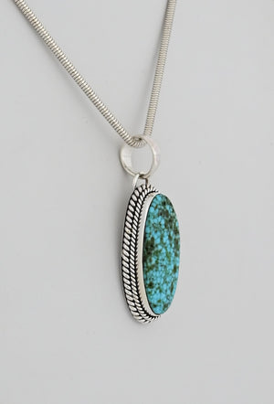 Pendant with Kingman Turquoise by Artie Yellowhorse