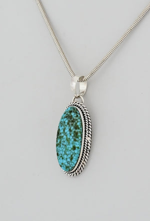 Pendant with Kingman Turquoise by Artie Yellowhorse