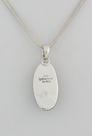 Pendant with Kingman Turquoise by Artie Yellowhorse