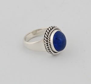 Ring with Lapis Lazuli by Artie Yellowhorse