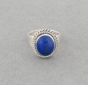 Ring with Lapis Lazuli by Artie Yellowhorse