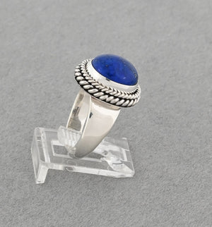 Ring with Lapis Lazuli by Artie Yellowhorse