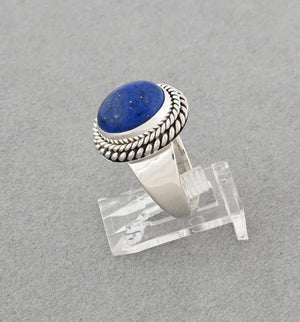 Ring with Lapis Lazuli by Artie Yellowhorse