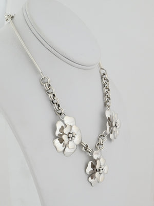Necklace with Triple Dogwood Flowers by Artie Yellowhorse