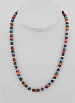 Necklace with Multicolor Beads by Desiree Yellowhorse
