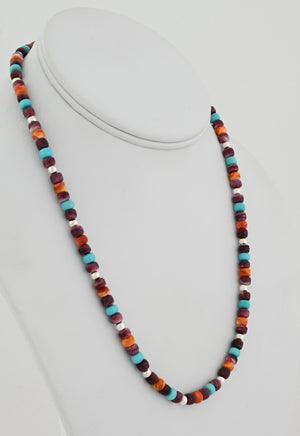 Necklace with Multicolor Beads by Desiree Yellowhorse