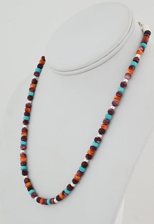 Necklace with Multicolor Beads by Desiree Yellowhorse