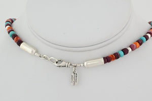 Necklace with Multicolor Beads by Desiree Yellowhorse