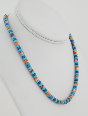 Necklace with Multicolor Beads by Desiree Yellowhorse