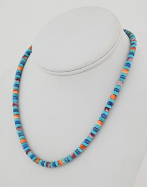 Necklace with Multicolor Beads by Desiree Yellowhorse