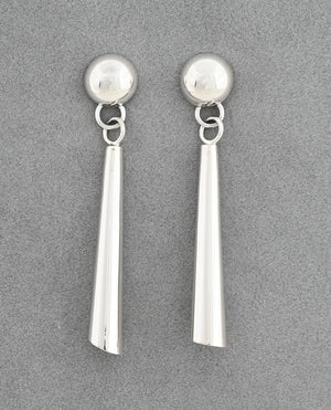 Earrings, Tubular with Dome Post by Artie Yellowhorse