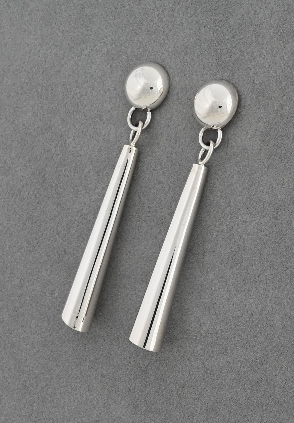 Earrings, Tubular with Dome Post by Artie Yellowhorse