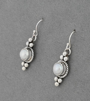 Earrings with Fresh Water Pearls by Artie Yellowhorse