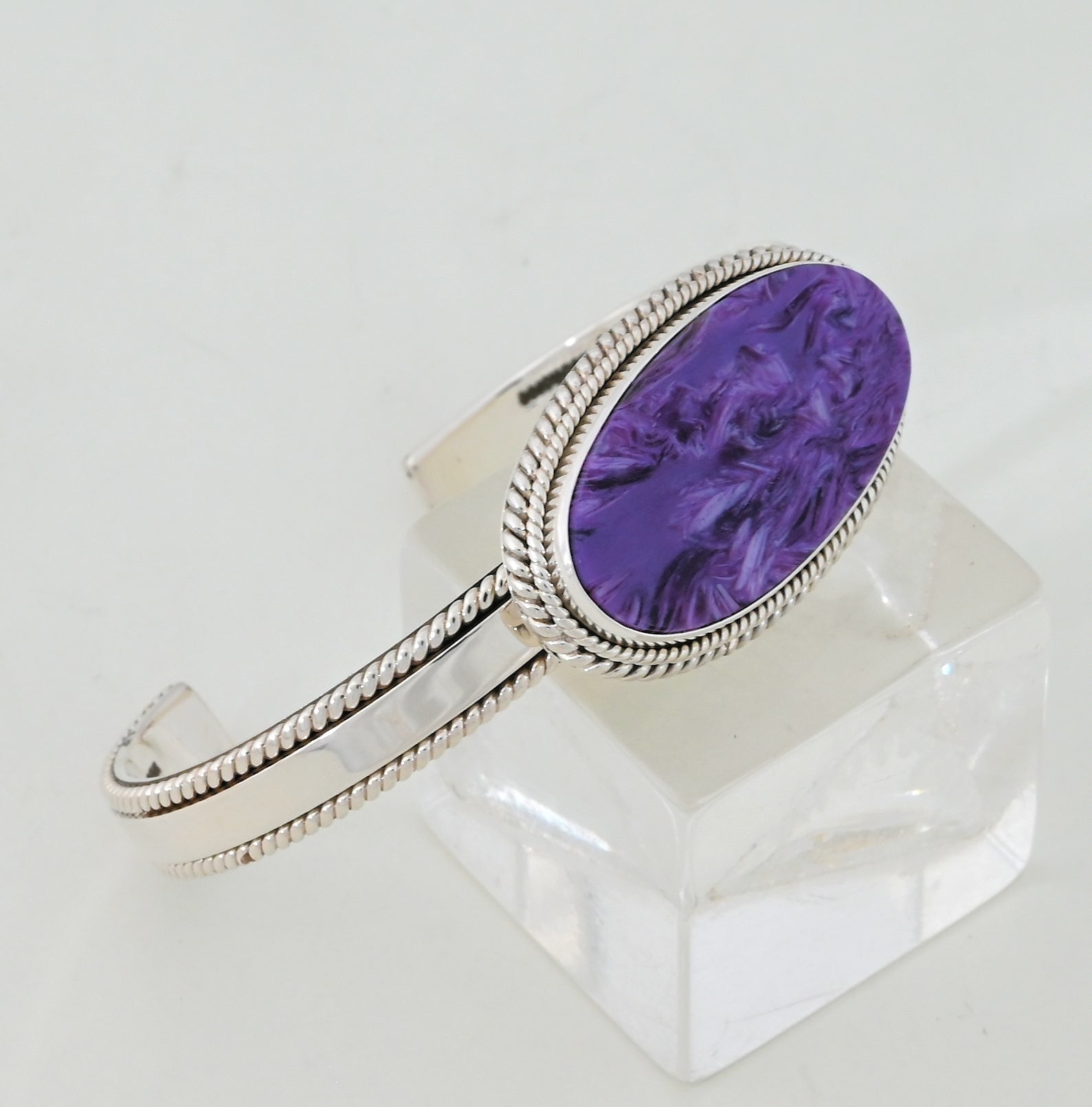 Bracelet with Charoite by Artie Yellowhorse