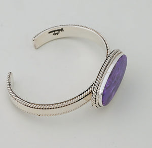 Bracelet with Charoite by Artie Yellowhorse