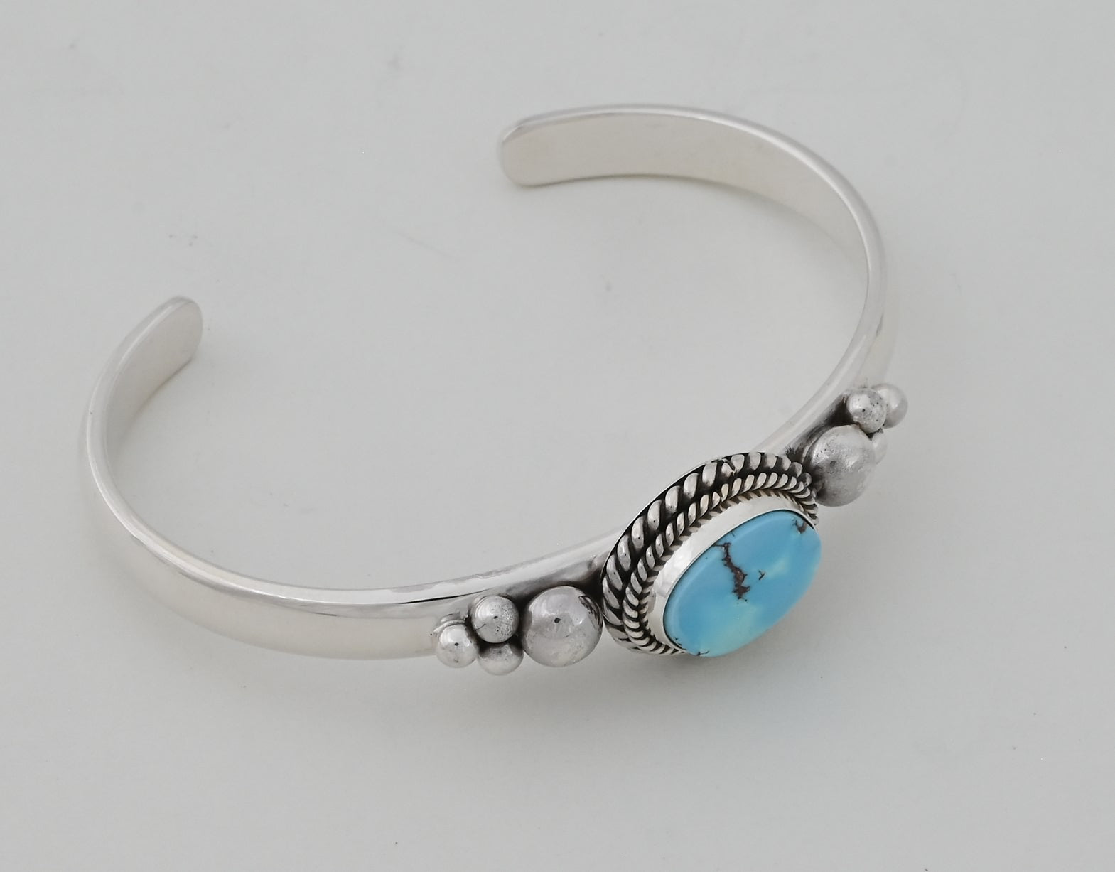 Bracelet with Golden Hills Turquoise by Artie Yellowhorse