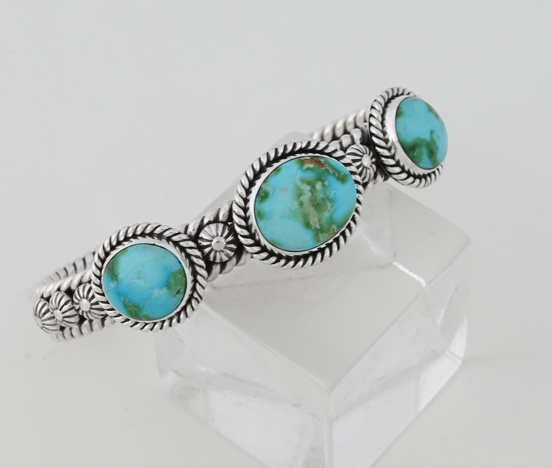 Bracelet with Sonoran Gold Turquoise by Artie Yellowhorse