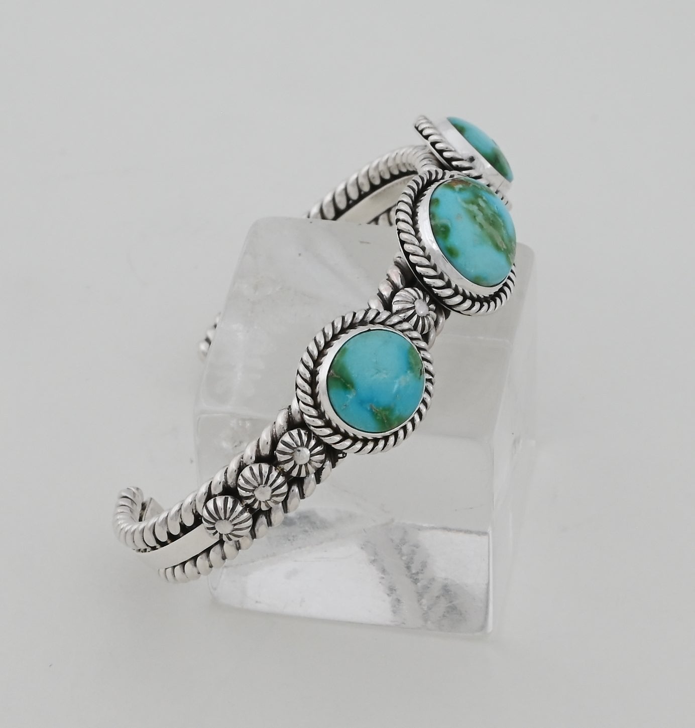 Bracelet with Sonoran Gold Turquoise by Artie Yellowhorse