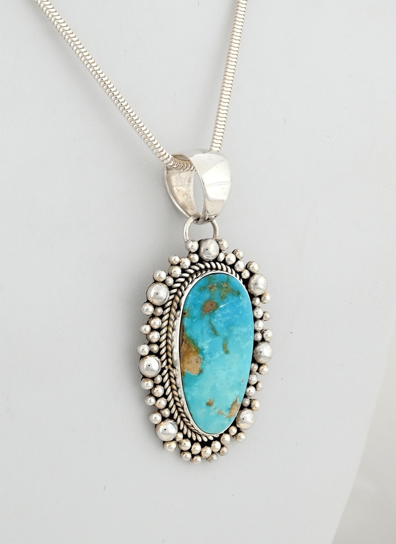 Pendant with Sonoran Gold Turquoise by Artie Yellowhorse