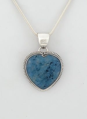 Pendant with Lapis Lazuli Heart by Artie Yellowhorse