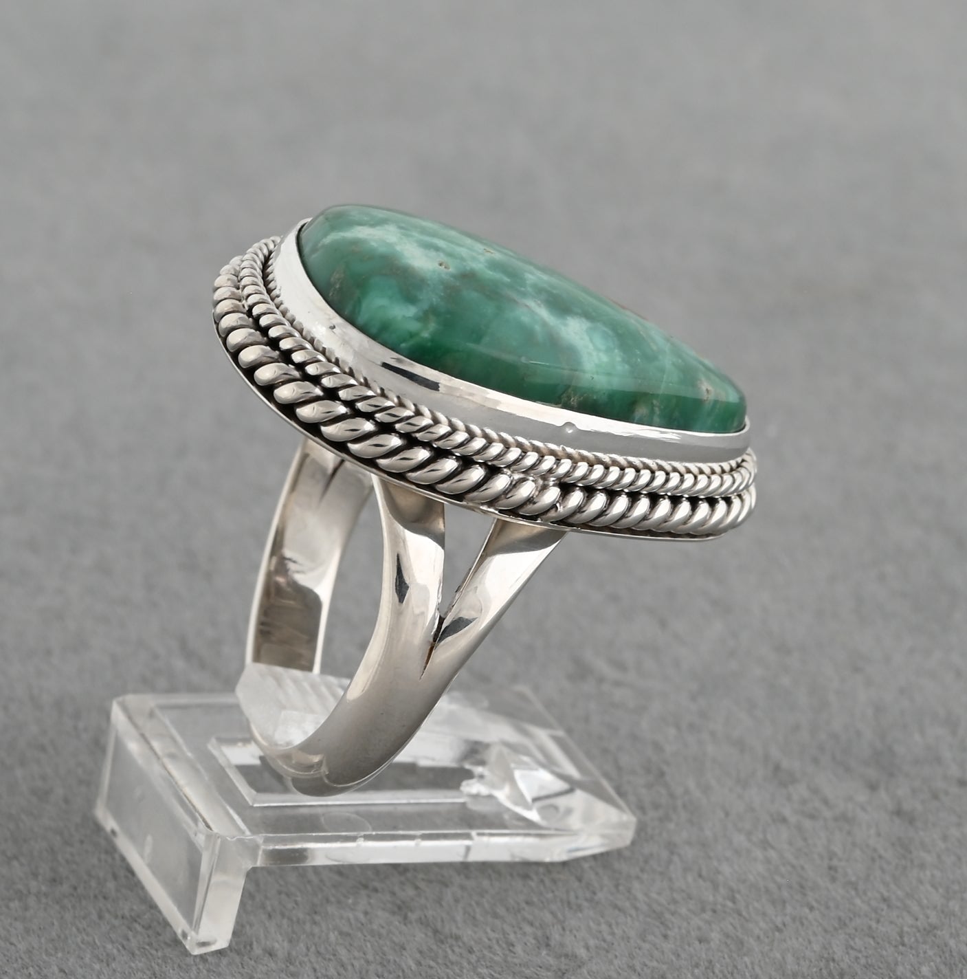 Ring with Variscite by Artie Yellowhorse