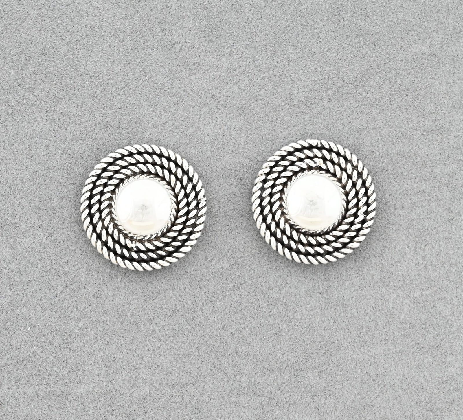 Earrings with Domes by Artie Yellowhorse