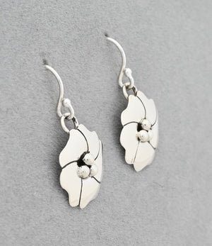 Earrings with Dogwood Flowers by Artie Yellowhorse