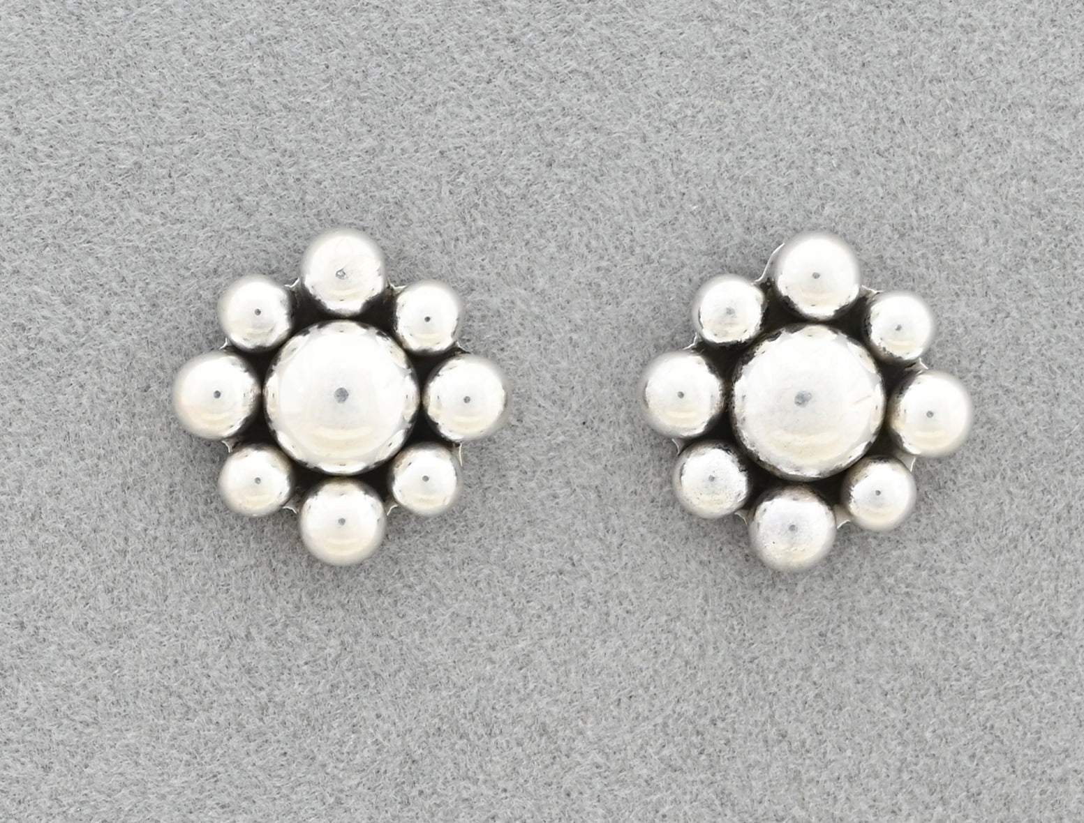 Earrings with Domes on Posts by Artie Yellowhorse