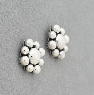 Earrings with Domes on Posts by Artie Yellowhorse