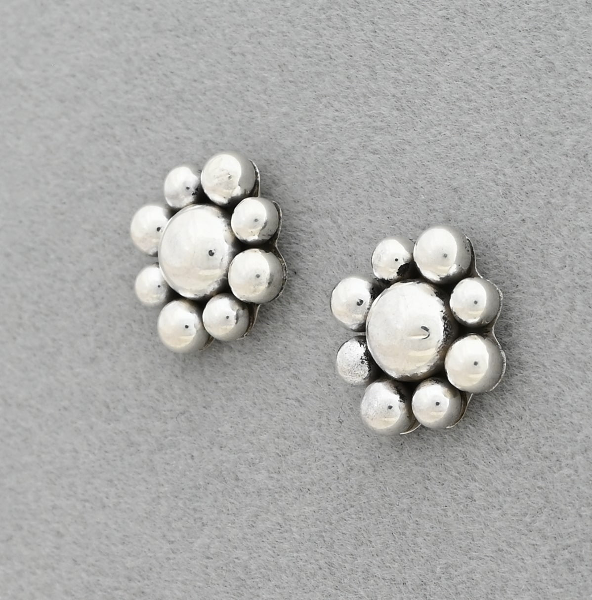 Earrings with Domes on Posts by Artie Yellowhorse