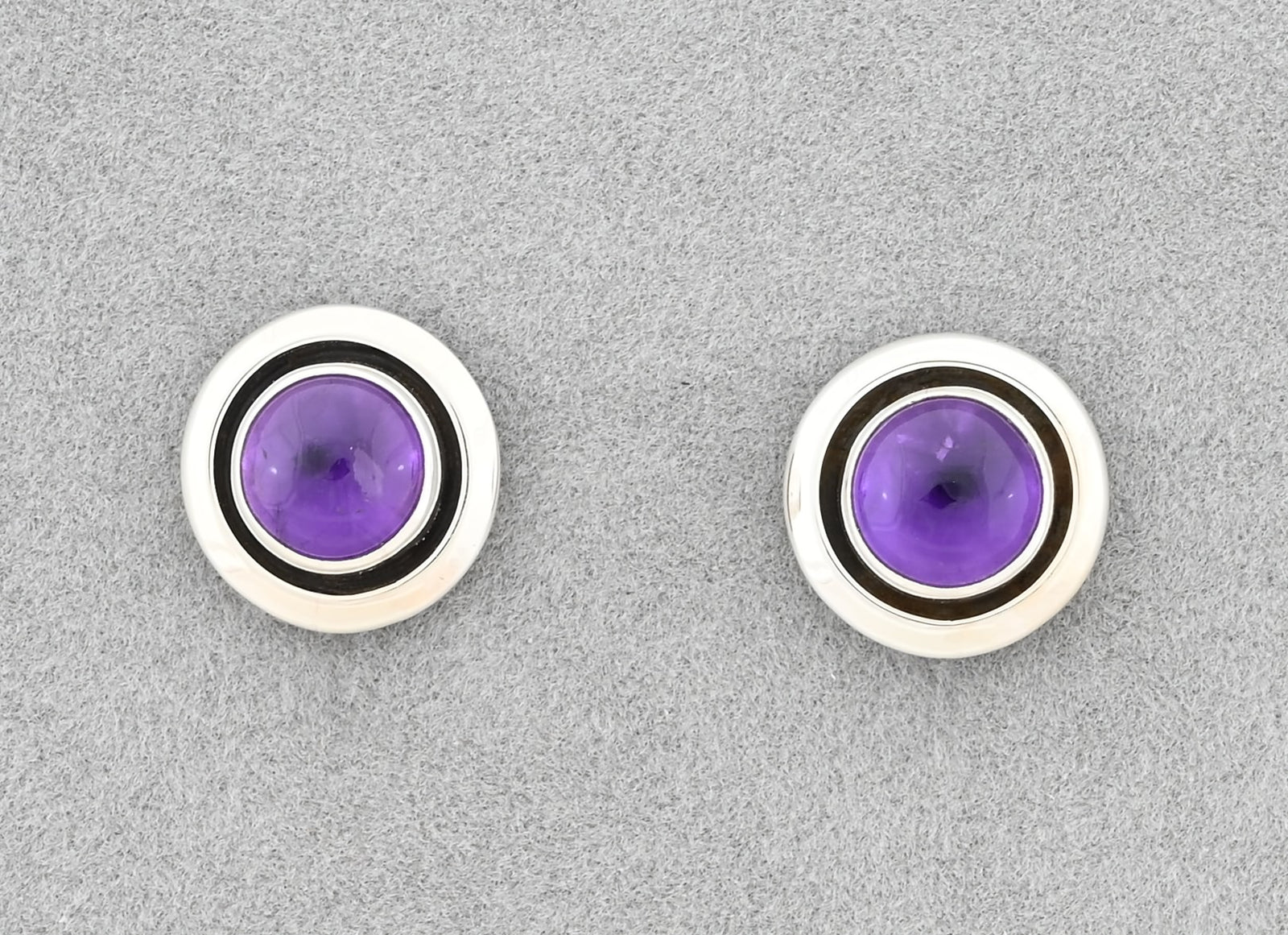 Earrings with Amethyst by Artie Yellowhorse