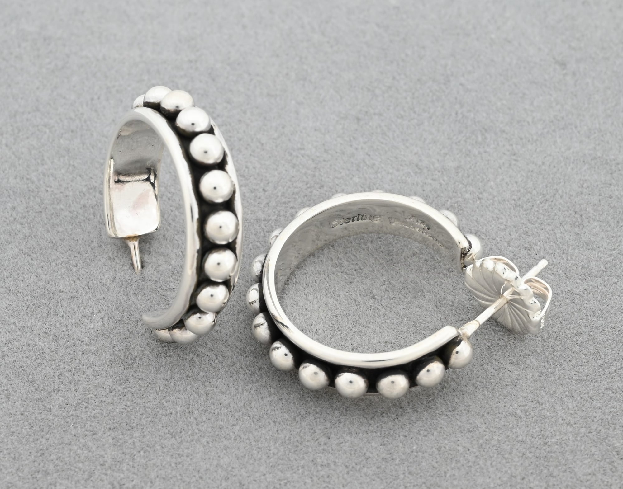 Earrings with Hoops by Artie Yellowhorse