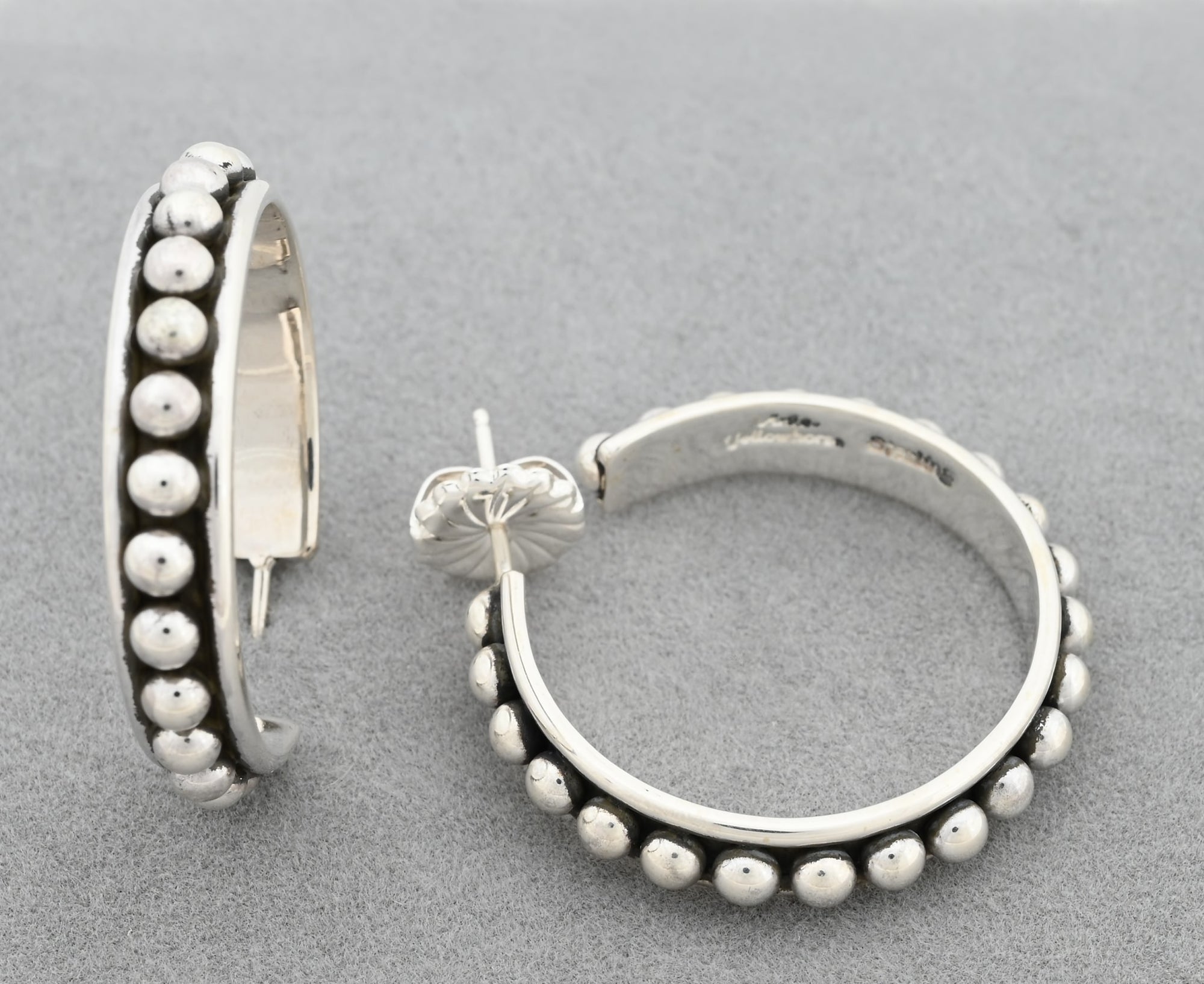 Earrings with Hoops by Artie Yellowhorse