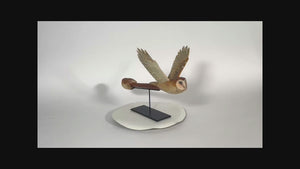 "Owl Dream Stick" Original Wood Sculpture by Hib Sabin