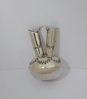 Miniature Sterling Silver Wedding Vase