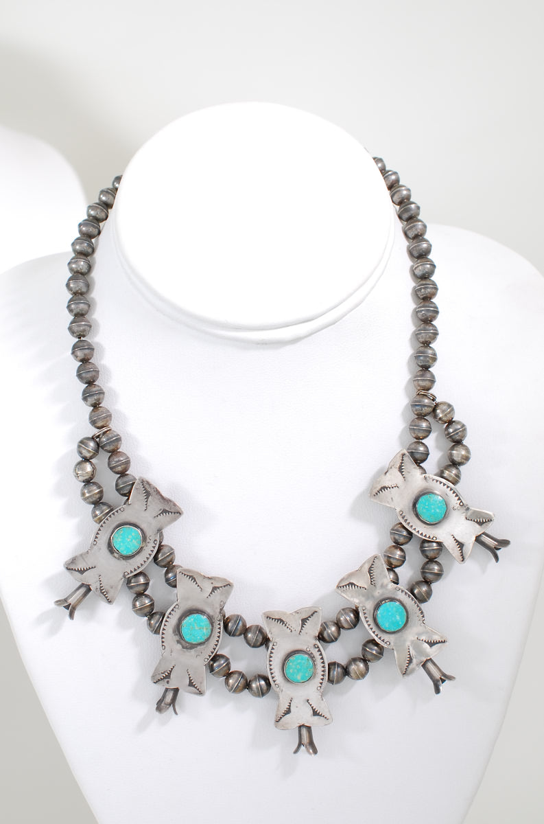 Squash Blossom Necklace - 16" long