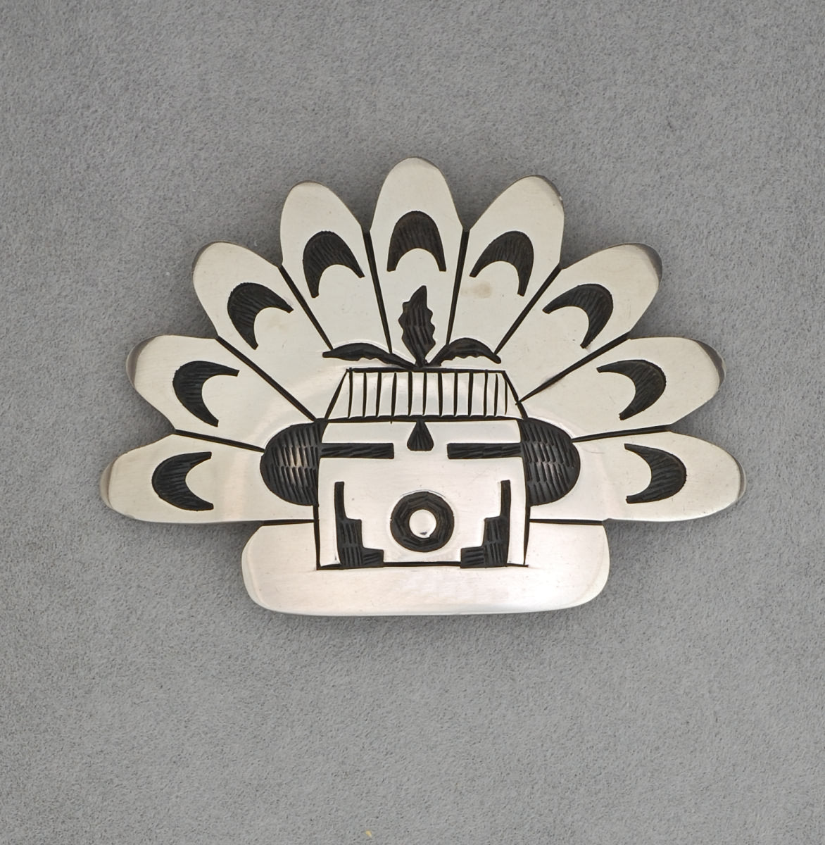 Vintage Hopi Kachina Pin by Riley Polequaptewa