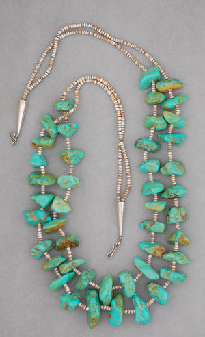 Two-Strand Turquoise Nugget Necklace