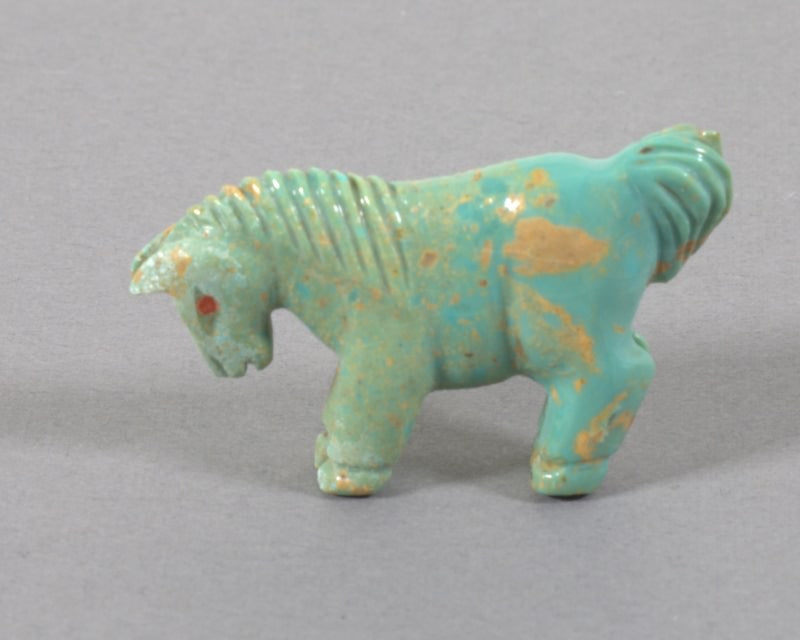 Horse Fetish by Andres Quandelacy; Turquoise