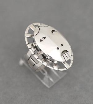 Woman In The Moon Ring (with Mask) by Denise Wallace