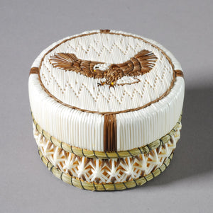 Porcupine Quill Box by Jean Mishibinijima