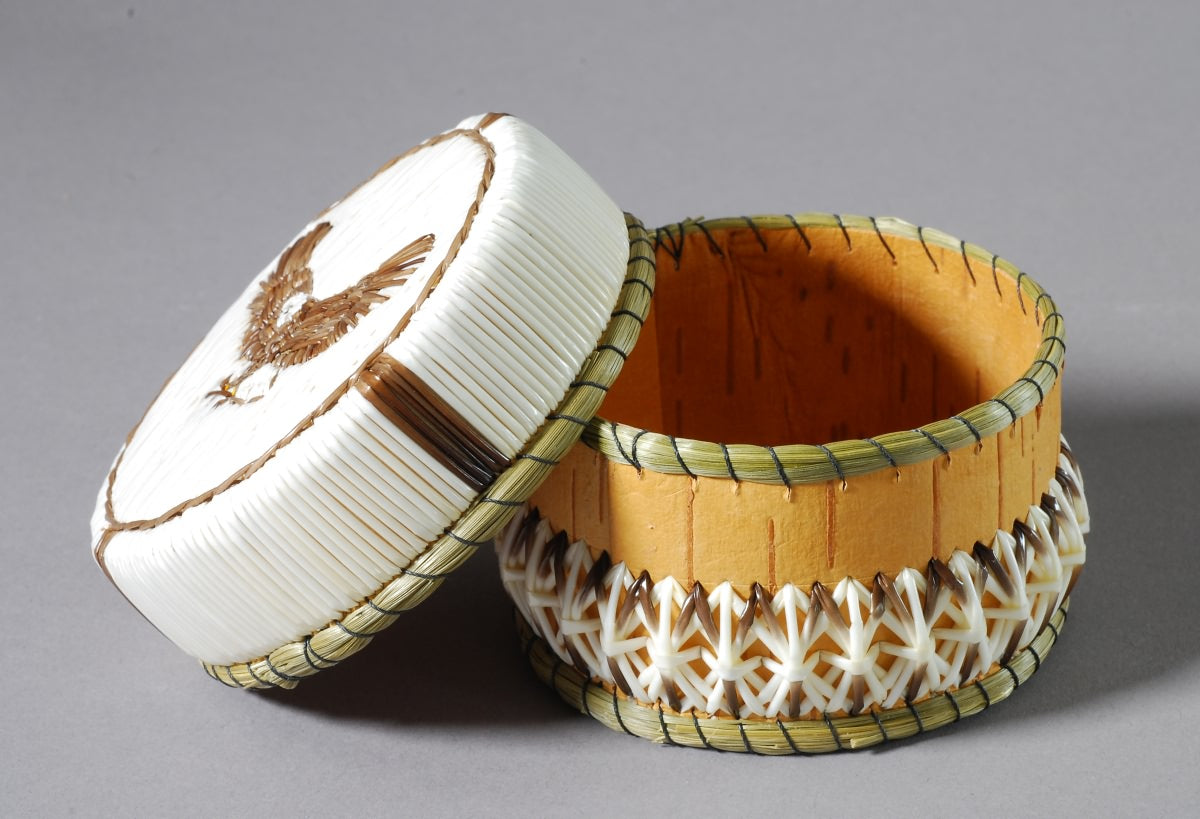 Porcupine Quill Box by Jean Mishibinijima