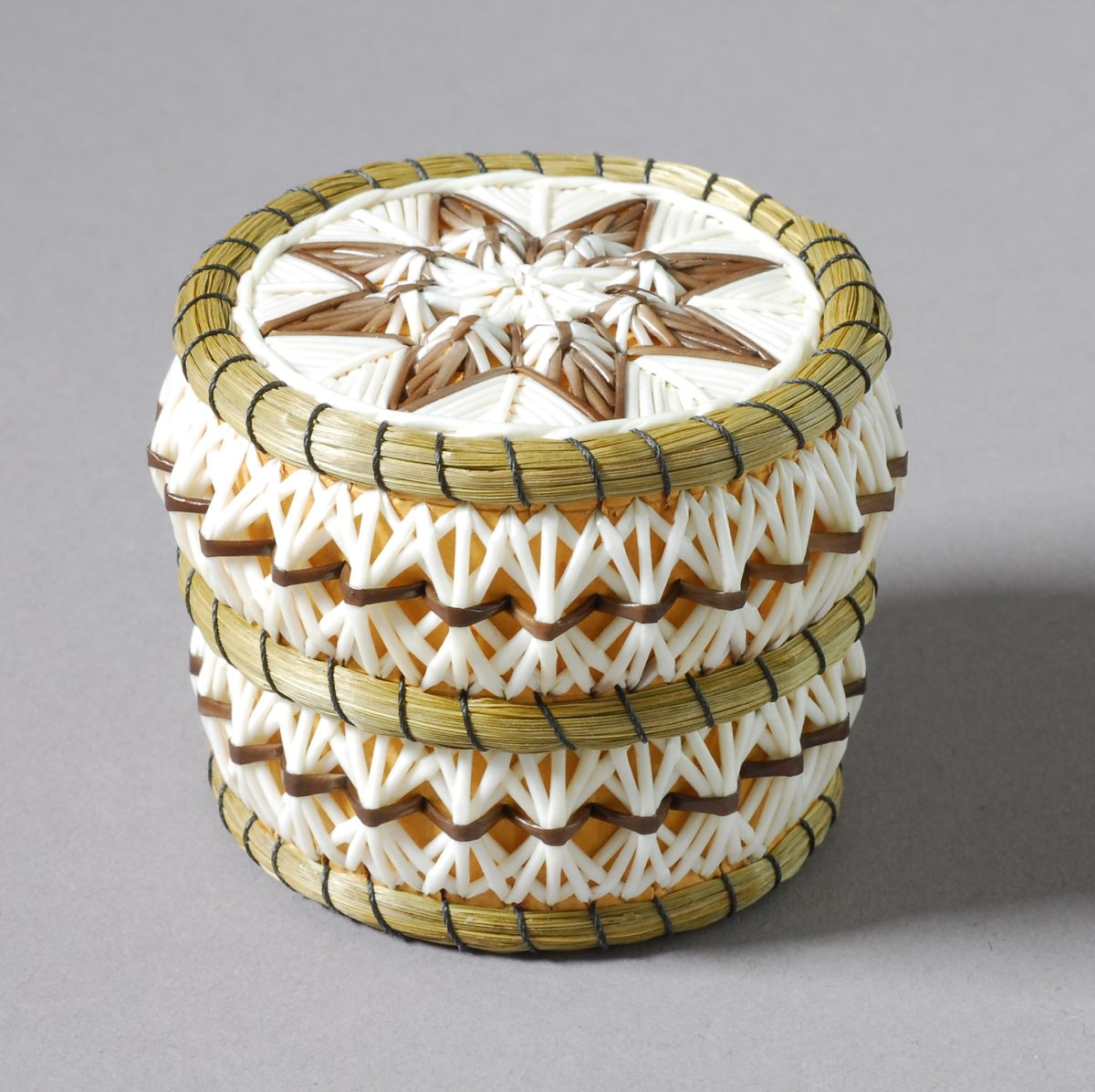 Porcupine Quill Box by Jean Mishnibijima