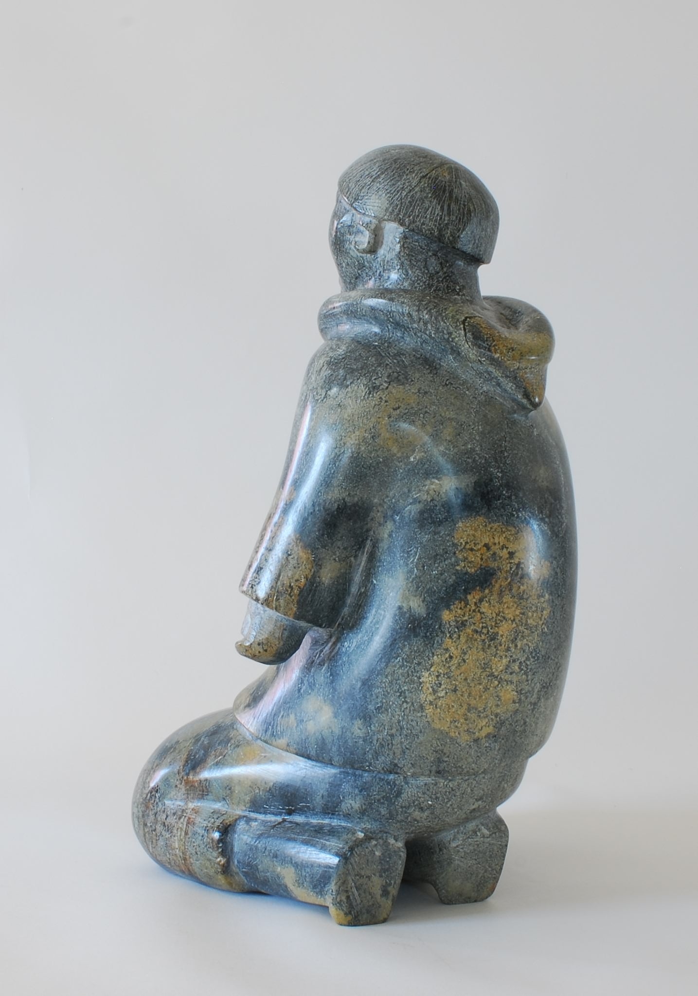 Kneeling Man Inuit Sculpture