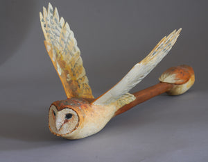"Owl Dream Stick" Original Wood Sculpture by Hib Sabin