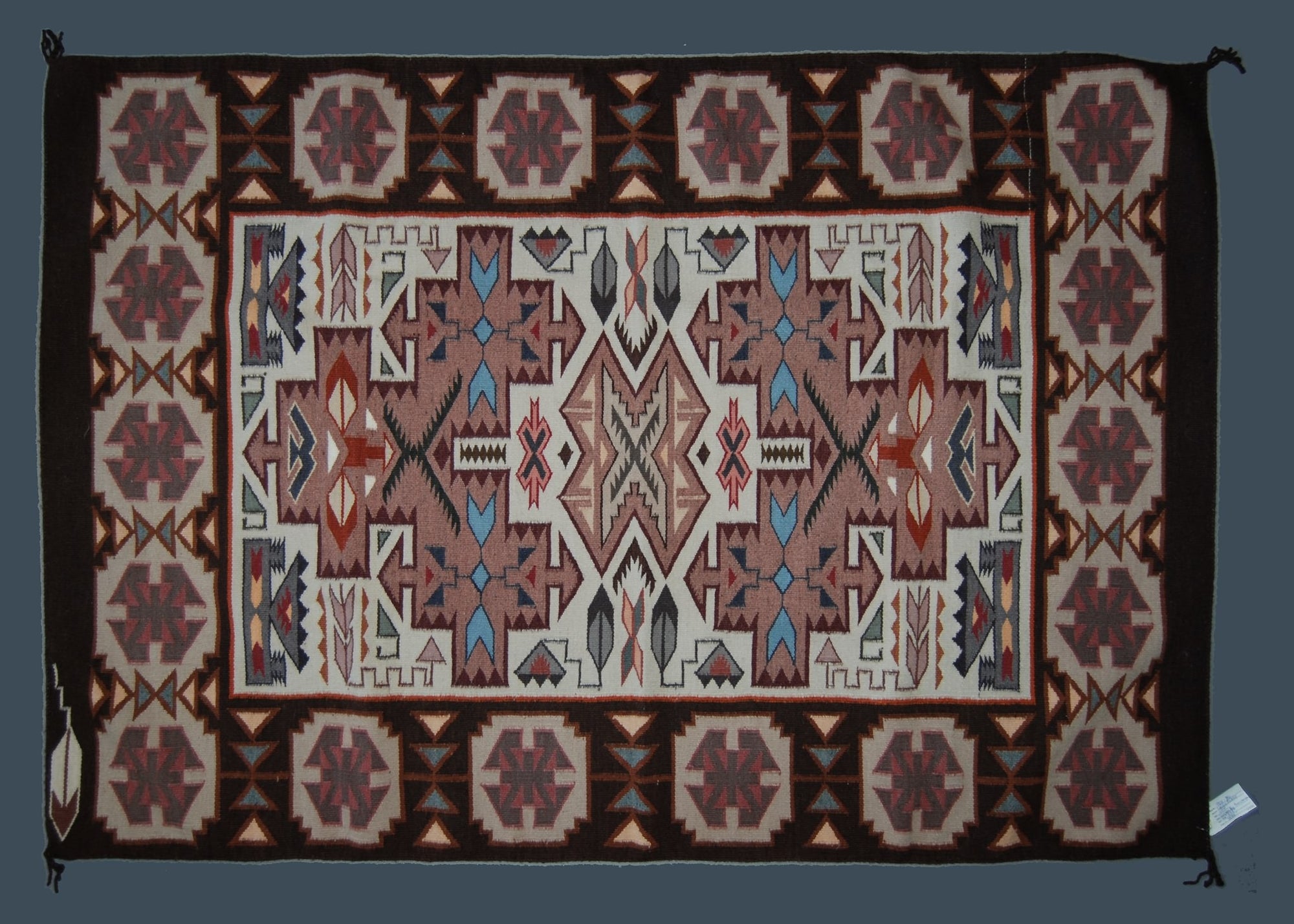 Navajo Weaving, Teec Nos Pos/ Burntwater by Emily Blake, 72x48