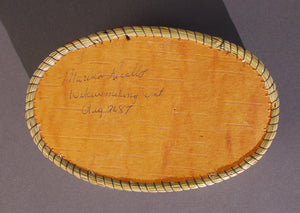 Quill Box with "Diamond" Center and Side Fan Accents by Marina Recollet